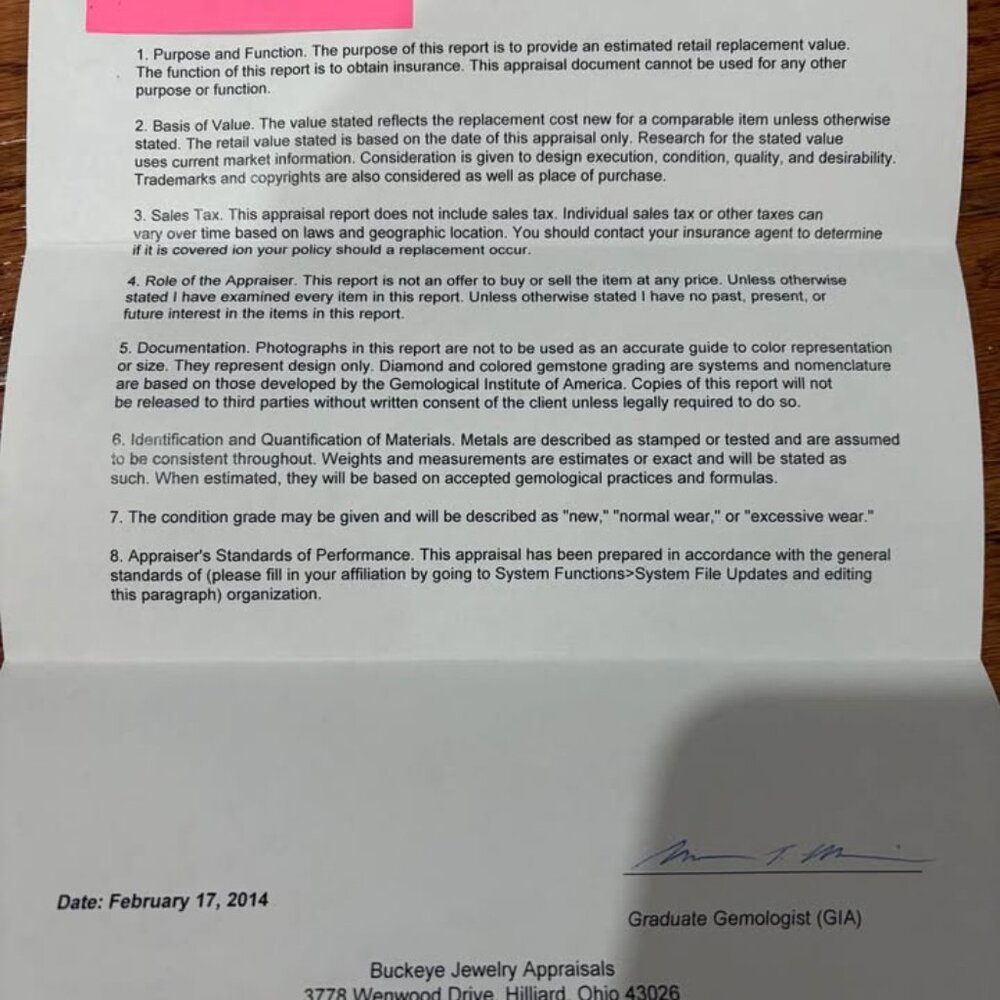 14 karat gold ladies wedding ring set - Picture 3 of 9